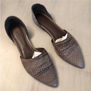 Jenni Kayne D’Orsay Flat Snakeskin